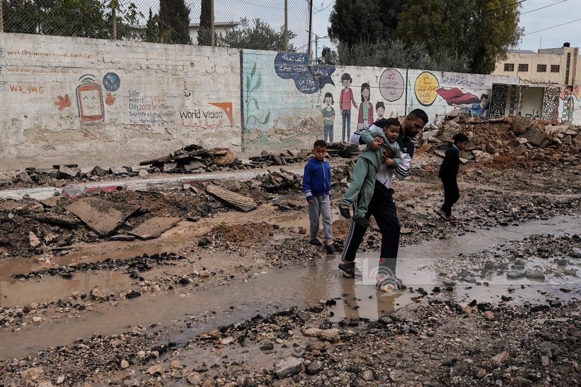 جانب من الدمار في جنين (وكالة وفا)